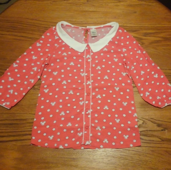 ✨ Disney PJs Pajama 🏰 Shirt XS  Mickey Minnie 🎀 Mouse 🐀 Lauren Conrad 💎 - Picture 5 of 11